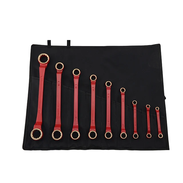 Non sparking 11pcs double box wrench set