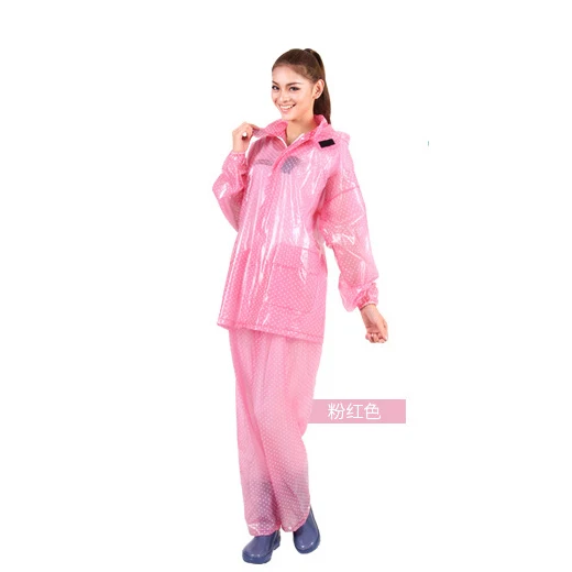 Китайские женские прозрачные пластиковые дождевики из ПВХ