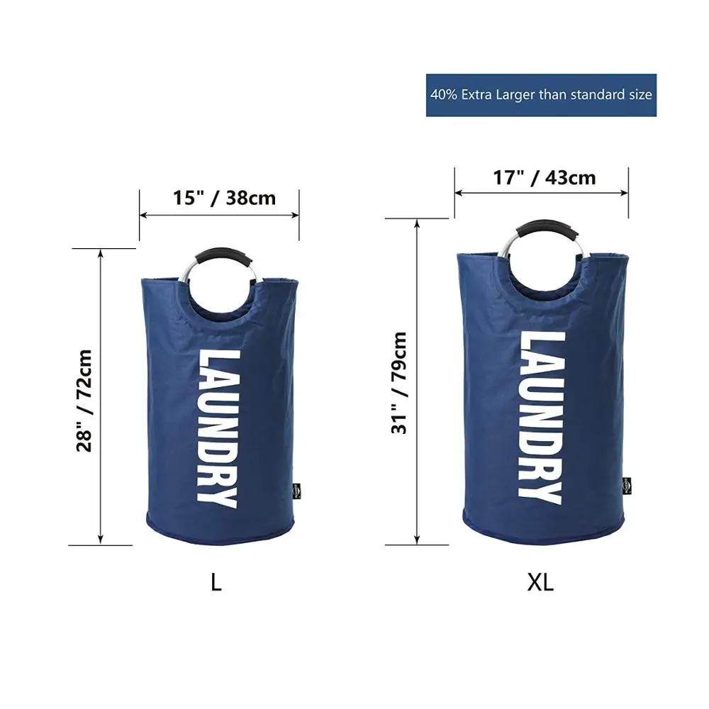 
Collapsible Laundry Basket With Coin Bag 