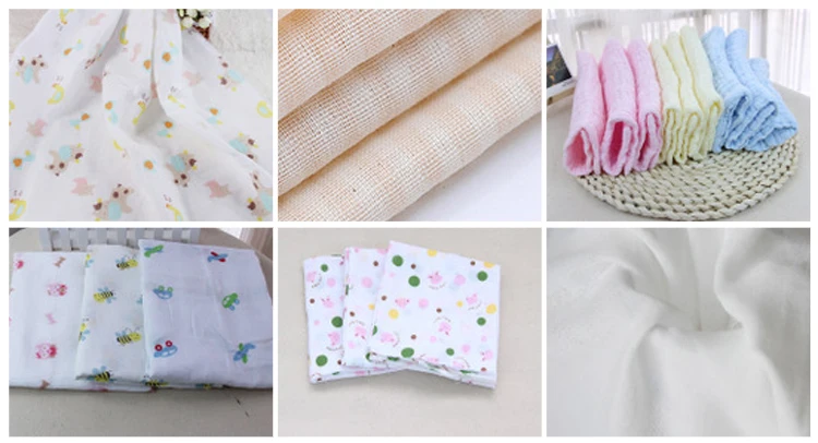 Printed cotton fabric baby underwear cloth gauze bib