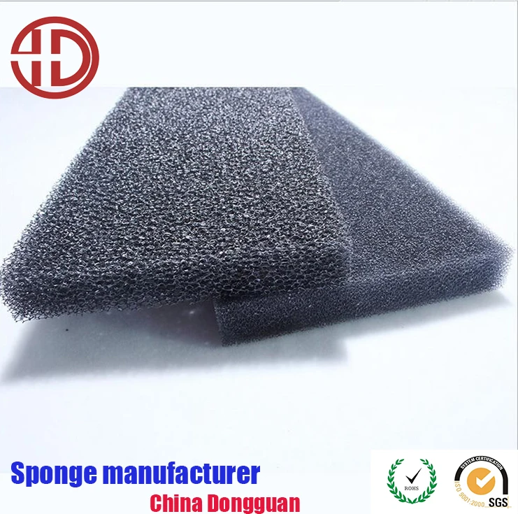 PU reticulated open cell polyurethane material foam filter
