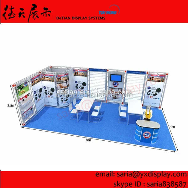 
10x20 booth 3d exhibition design aluminium exhibition booth streached cloth wall exhibition booth system custom 
