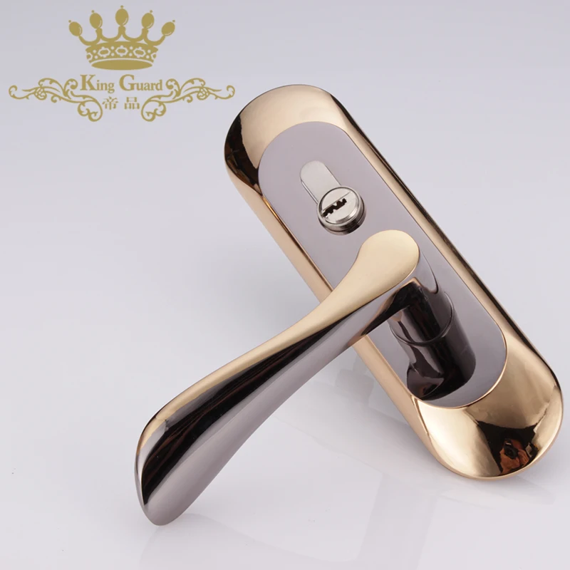 Оптовый Производитель хорошее качество безопасность цинковый сплав плоская для деревянной двери Передняя врезная дверная ручка замок цена