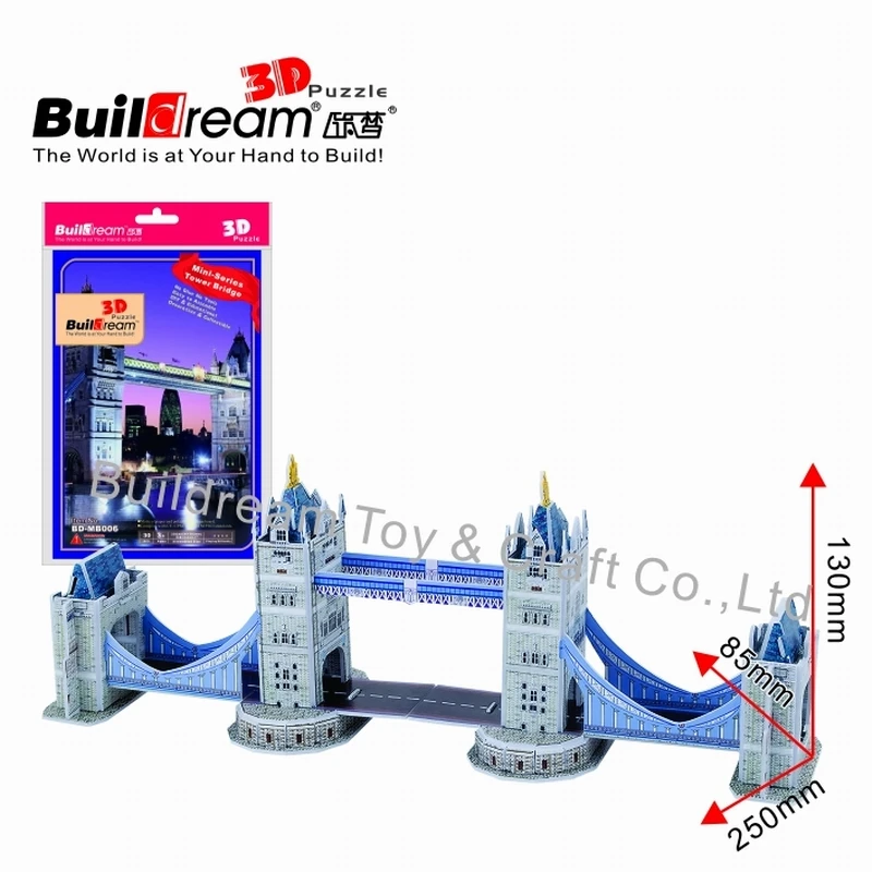 3D Tower Bridge пазл-модель комплект для взрослых и детей STEM DIY Project отличный подарок