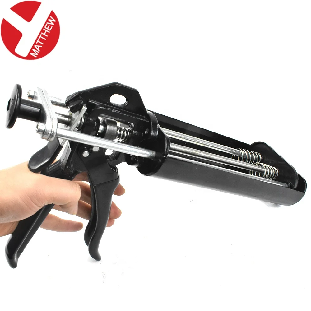 400 мл двойной картридж, эпоксидная смола, металлический пистолет для герметизации с ручкой с ПВХ покрытием