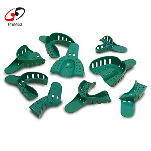 Hot Sale Colorful Disposable Plastic Dental Impression bite Trays set