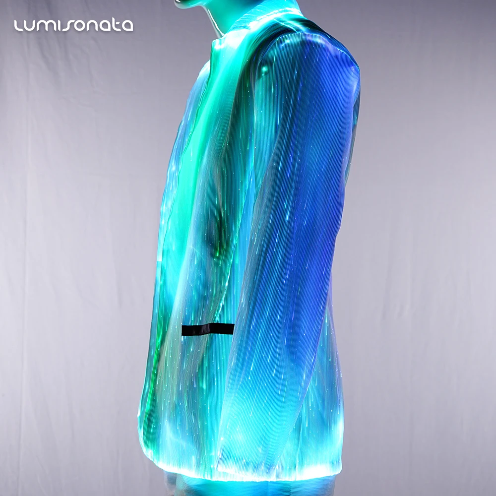 Cool Design Luminous Jacket Glow in the Dark Jacket Led Light Jacket