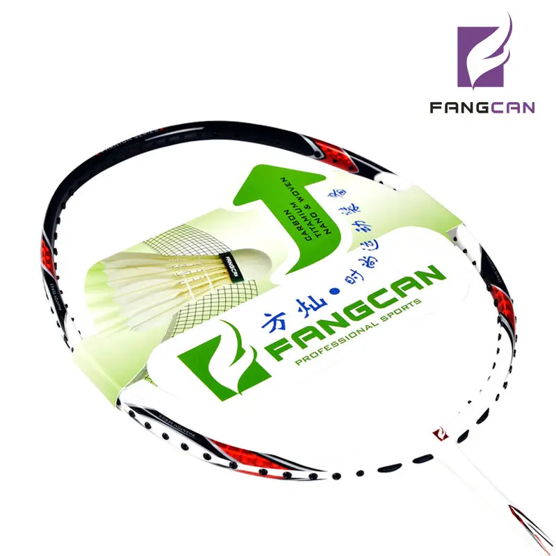 FANGCAN PHANTOM X1 Nano Badminton Racket Offensive and Defensive Black and White