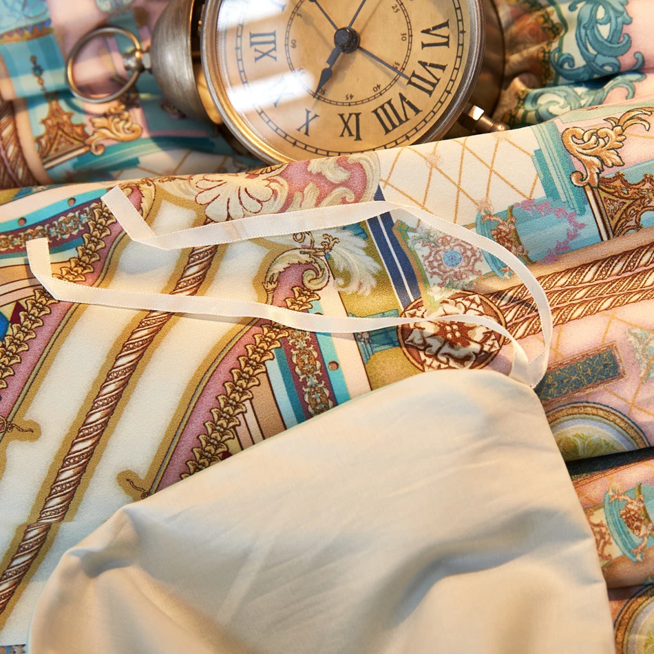 
100% 100s yarncount digital print cotton duvet cover sets 