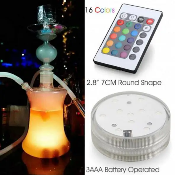 2021 Remote Control LED Lighting Base Event Party Decorative Multi Color Led Light Base  Flower Pots Crystal LED Base Light