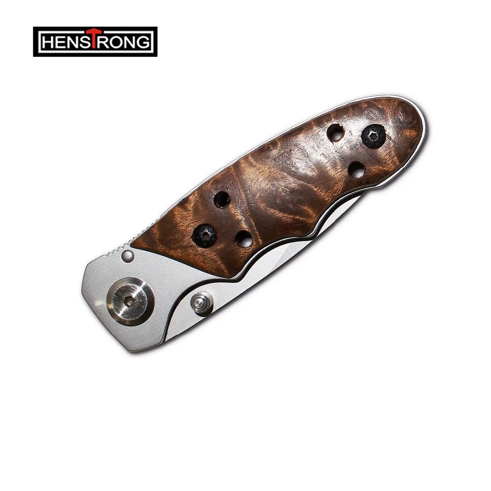 Stainless steel Wood Handle Folding Small Pocket Knife