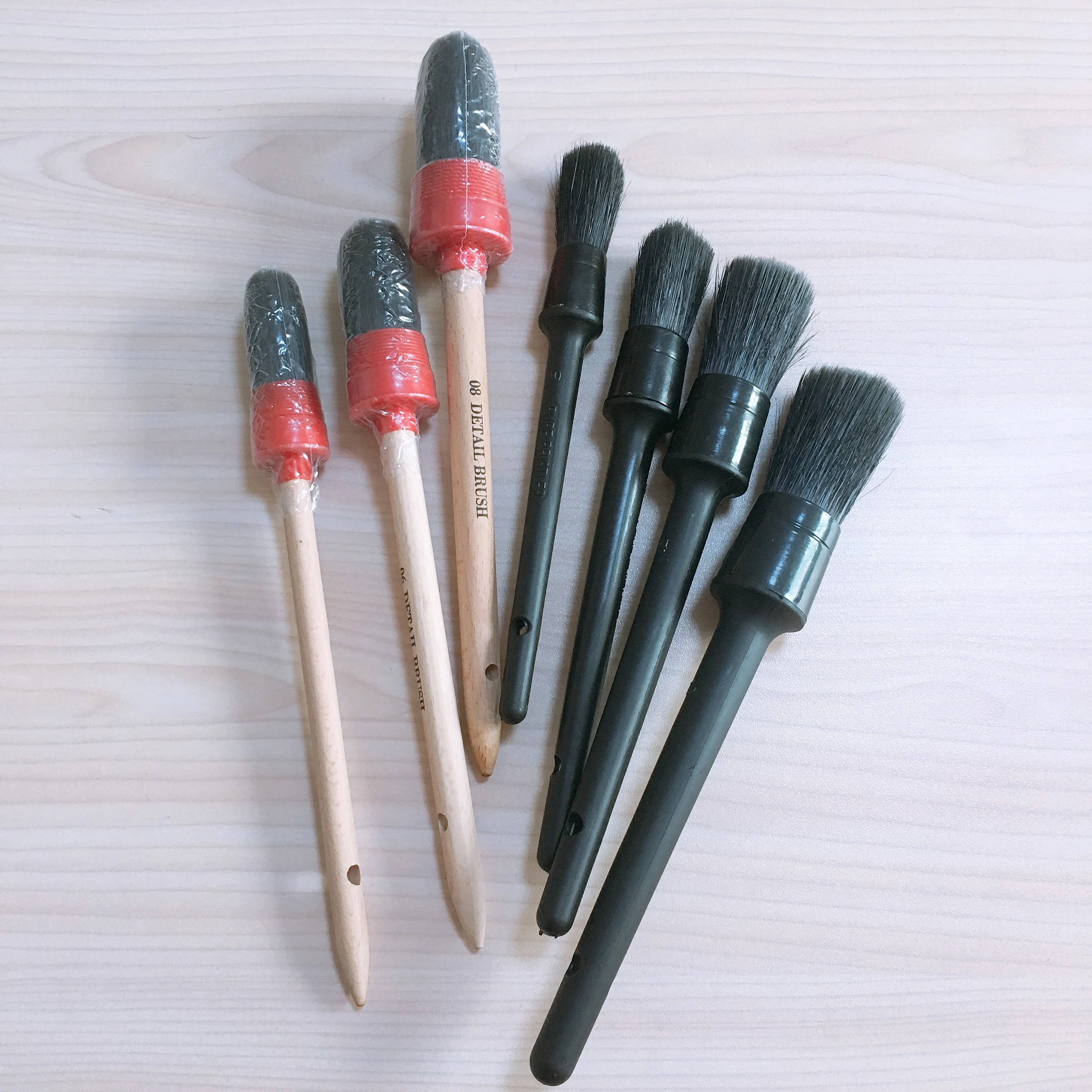 Amazon 2018 новый натуральный мягкий кабан щетины полная чистка автомобиля щетка для автомобиля и мотоцикла Стиральная инструмент