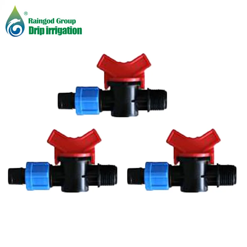 easy connect plastic drip irrigation tape pipe hose fitting valve connector