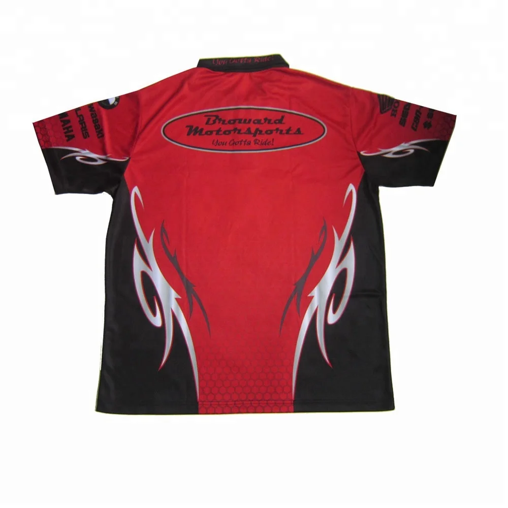 
sublimated archery shooter shirt sports archery polo shirt for club blue design 