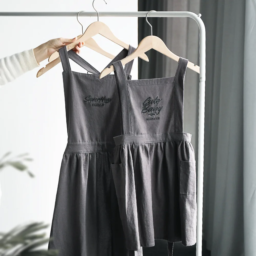 Mother daughter dressy apron family mommy and me matching mama mom mum baby