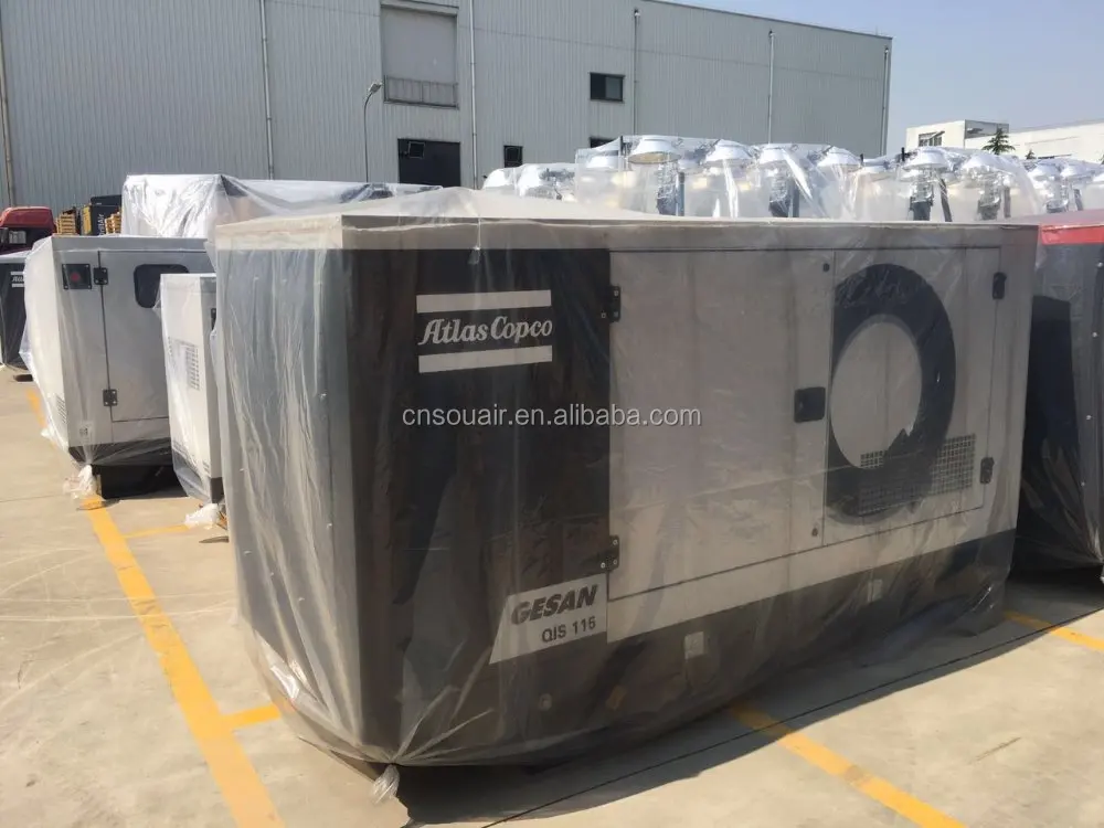 Дизельный генератор Atlas Copco QAS200, 400 кВА, В переменного тока, 3 фазы, 4 линии