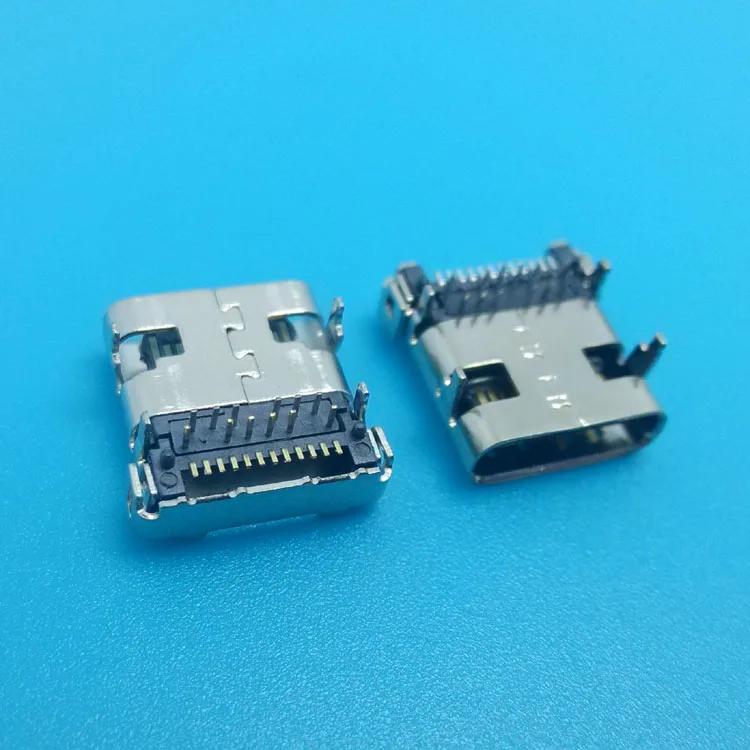  Гнездовой Usb-коннектор Xyfw Dip 24 контакта Тип C соединитель Usbc 3 1 разъем PCB вертикальный Smt гнездо Usb коннектор