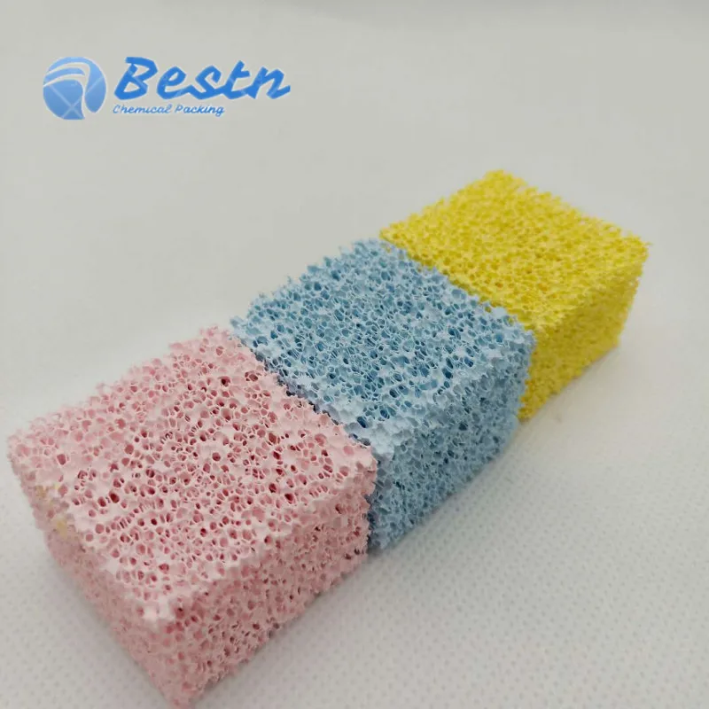 Multi colour Bacteria culture brick cube biofilter media for Aquarium filter