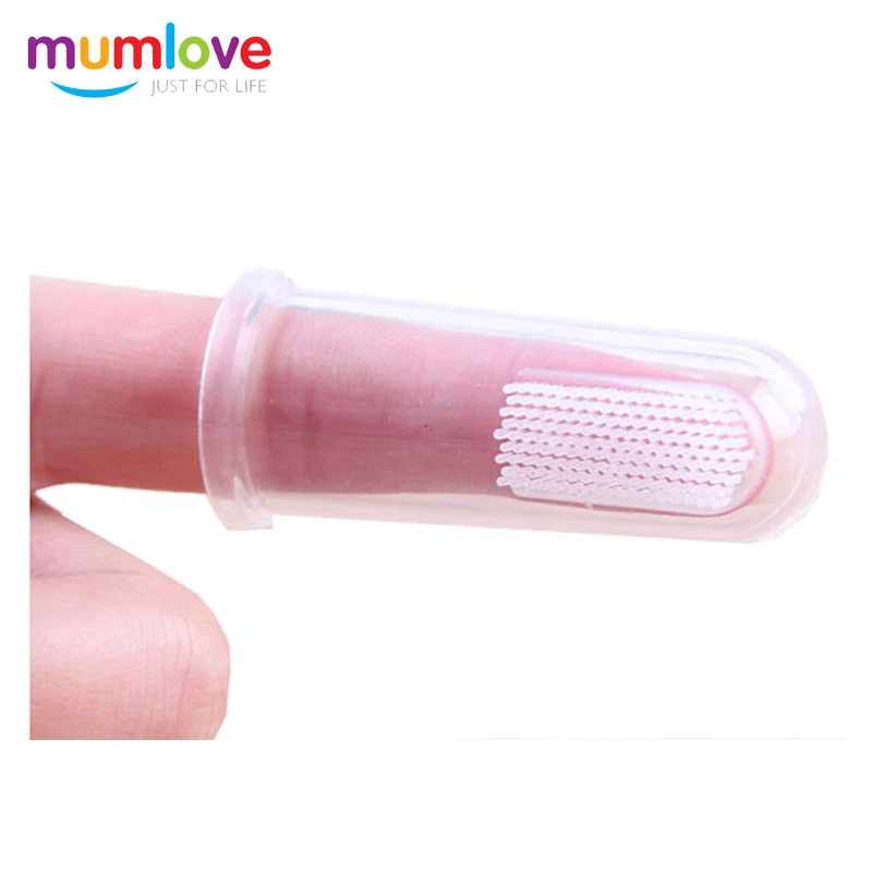 
Fingerstall shaped baby teeth brush 
