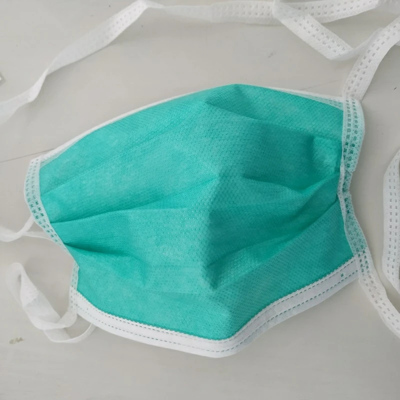 Adjustable Black Disposable Face Mask with Tie Strings 100 Count Quirurjica Para El Rostro Mascarilla for Adults