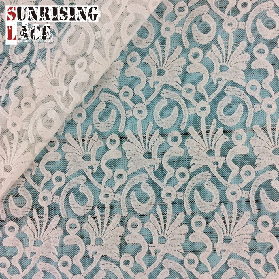 2021 Textile Heavy African Cotton Korean Cord Guipure Embroidery Dress Lace Fabric For Women