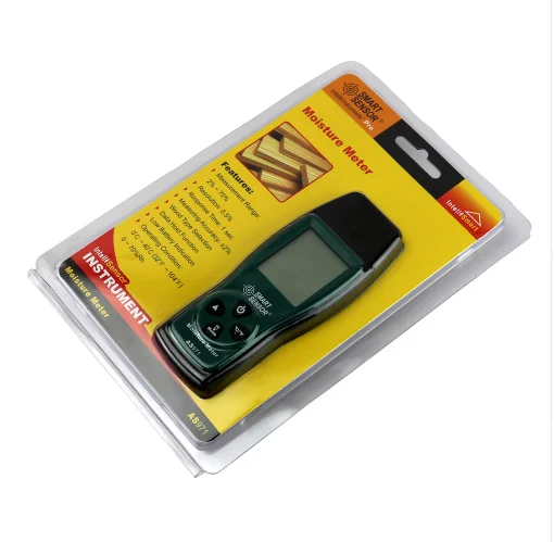 Wood Moisture Meter , Humidity Tester Timber Damp Detector paper digital Moisture Meter Test wall moisture analyzer Range 2%~70%