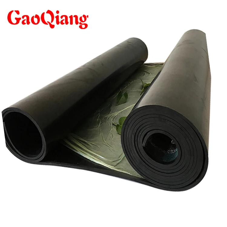 Low price China manufacture Rubber Floor Brickrubber foam sheet insulation board black Rubber Plate
