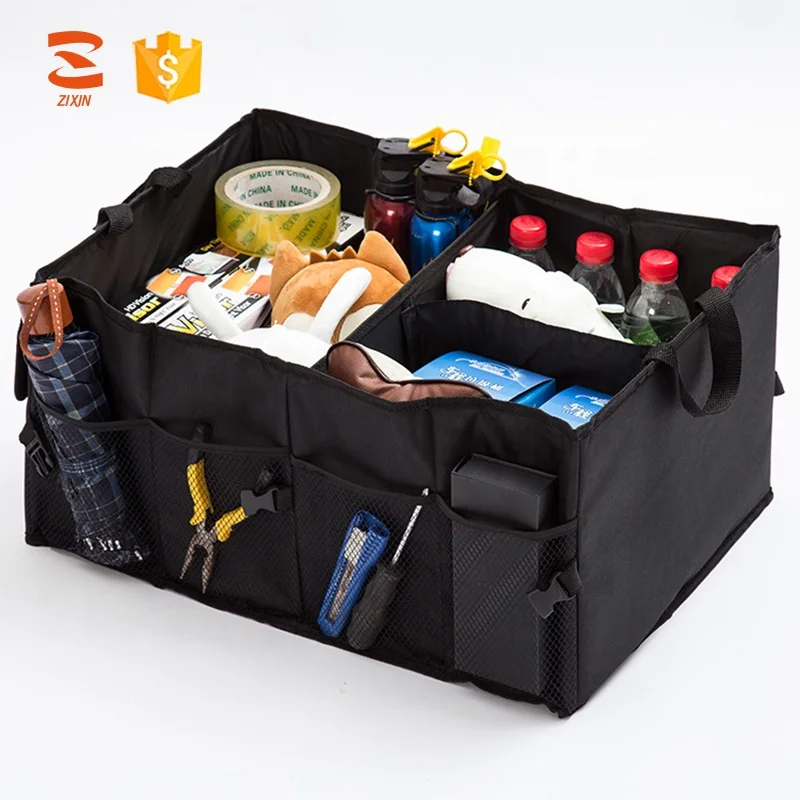 Amazon Hot Sale Heavy Duty Waterproof SUV Vehicle Truck Car Trunk Organizer For AUTO Tools Bag