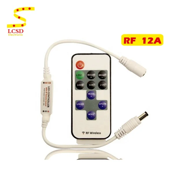 Регулировка яркости светодиодные полосы света пульт дистанционного управления с 11 кнопками выключатели со светодиодным индикатором RF контроллер затемнения