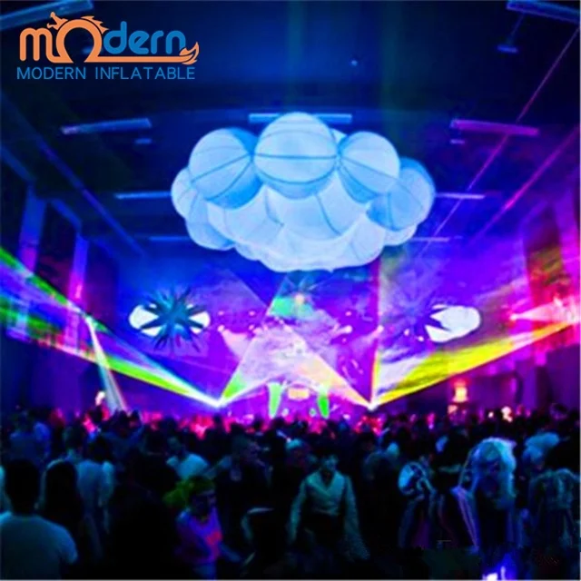 Giant Inflatable Cloud For Music Festival Stage Decoration