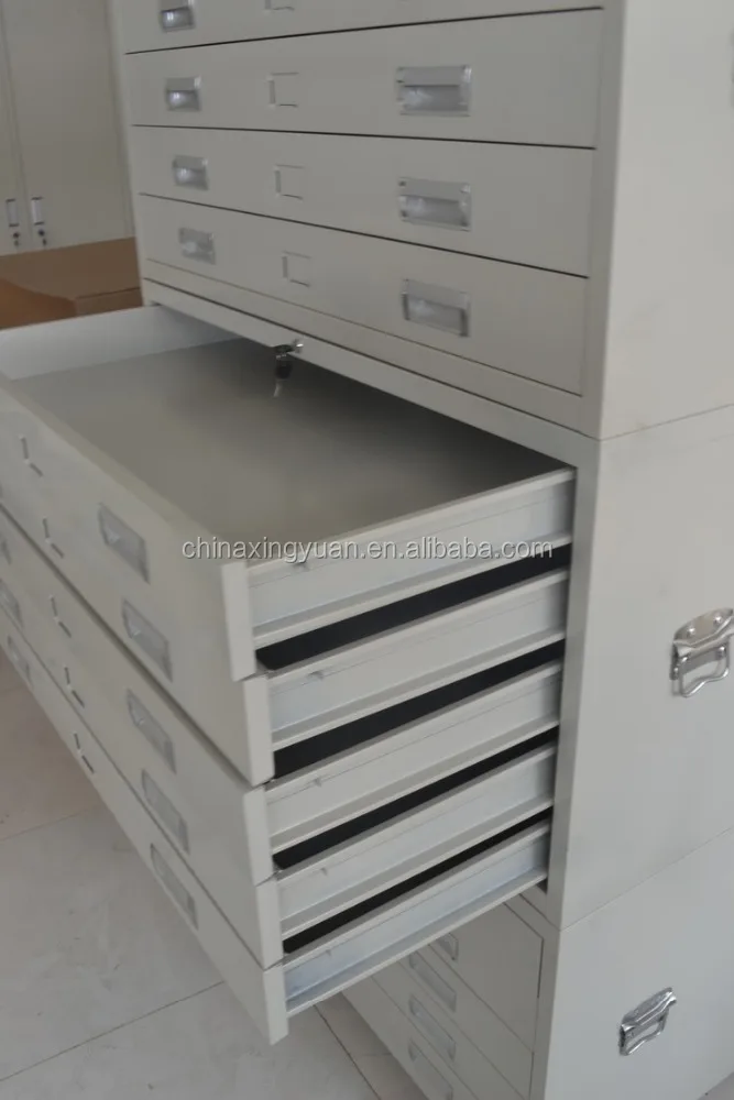 
Metal drawers furniture 15 drawer cabinet for project drawing papers 