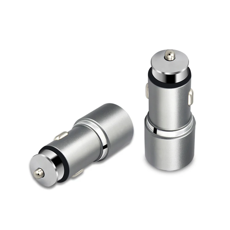 metal alloy material mobile phone MP3 MP4 tablet mobile game player use dual port 3A dc car charger qc3.0