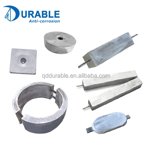 Cathodic protection anode aluminum anodes sacrificial for ships hull welding type and bolt type