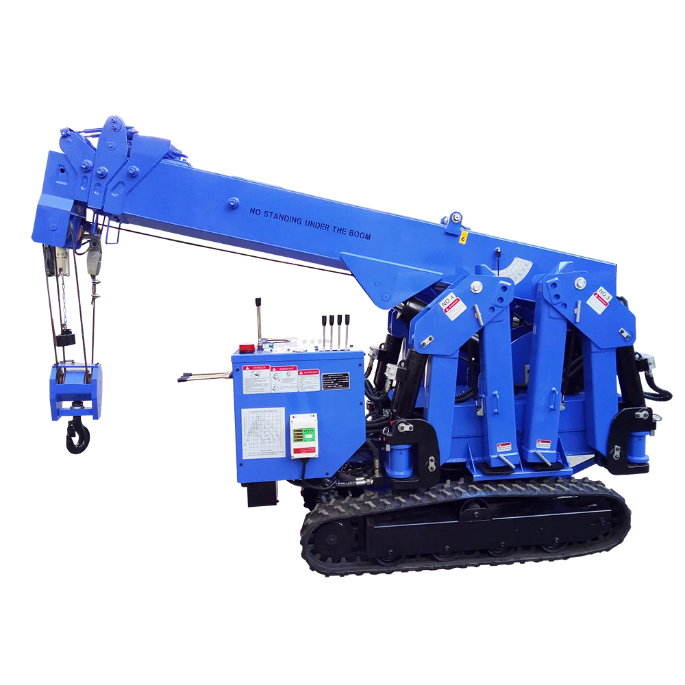 China 3000kg Electric Mini Mobile Spider Crane For Narrow Working Space