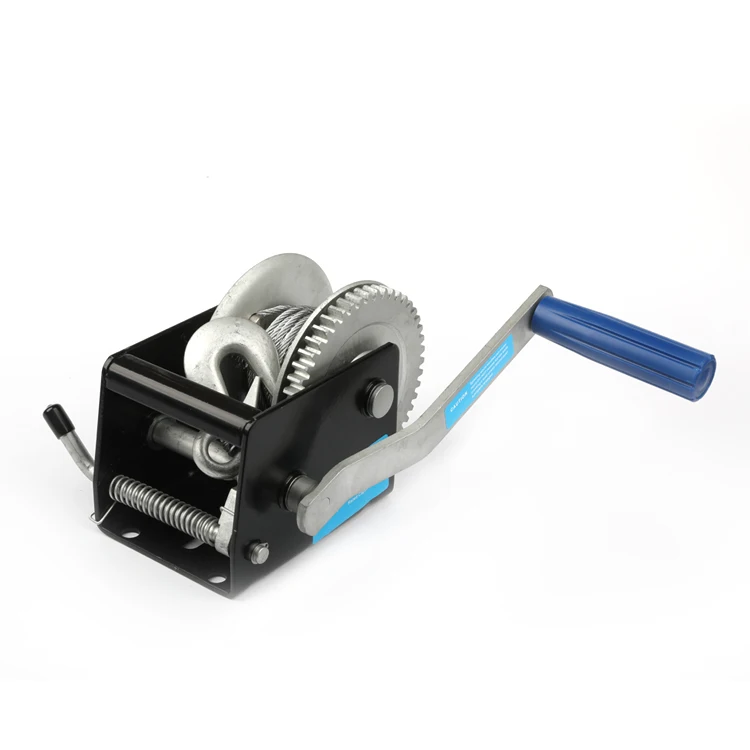 manual portable hand badland cable pulling towing construction material lifting winch machine