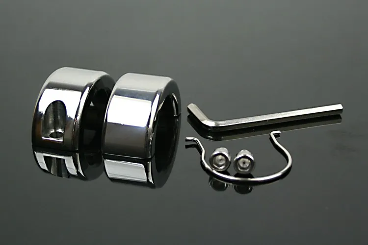 Penis Hanger Stainless Steel Metal Screw Locking Penis cock clamp Rings,Scrotum Testicle Lock