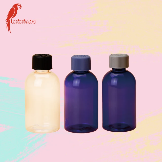 
 Китайские поставщики, европейский рынок, круглая пластиковая бутылка с ПЭТ-крышкой, 30 мл, 60 мл, 100 мл, 120 мл, 250 мл, 500 мл  