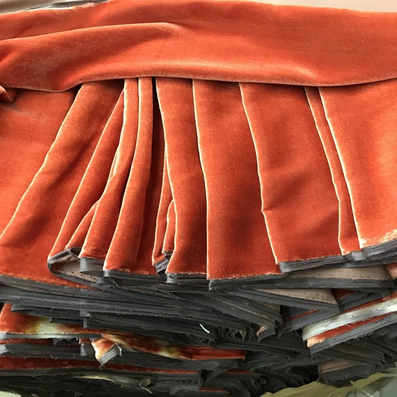 
dyed mulberry silk velvet fabric 22% silk 78% viscose 