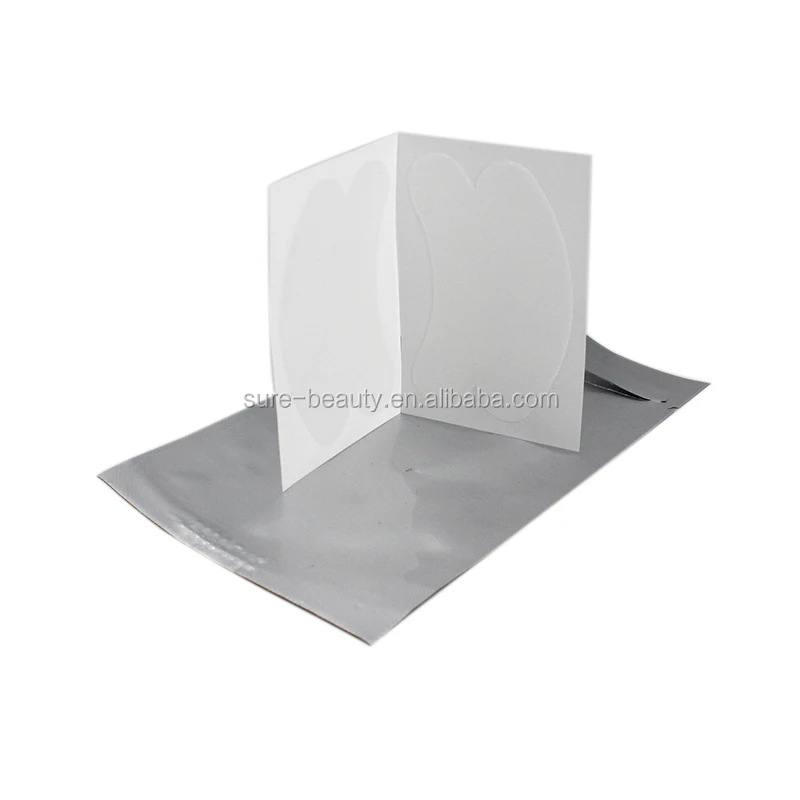 2pair /bag Super Thin Eye Pad Collagen Hyaluronic Eyelash Pads Gel Eyelash Patches Lint Free Gel Under Eye Pads