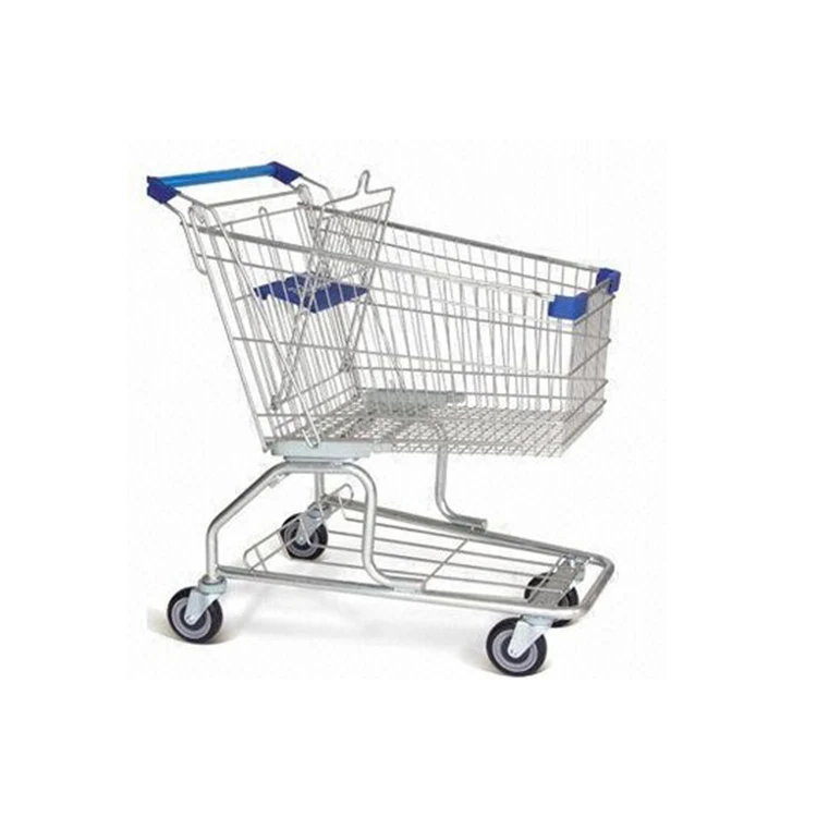 supermarket heavy duty shopping trolley European style supermarket shopping cart