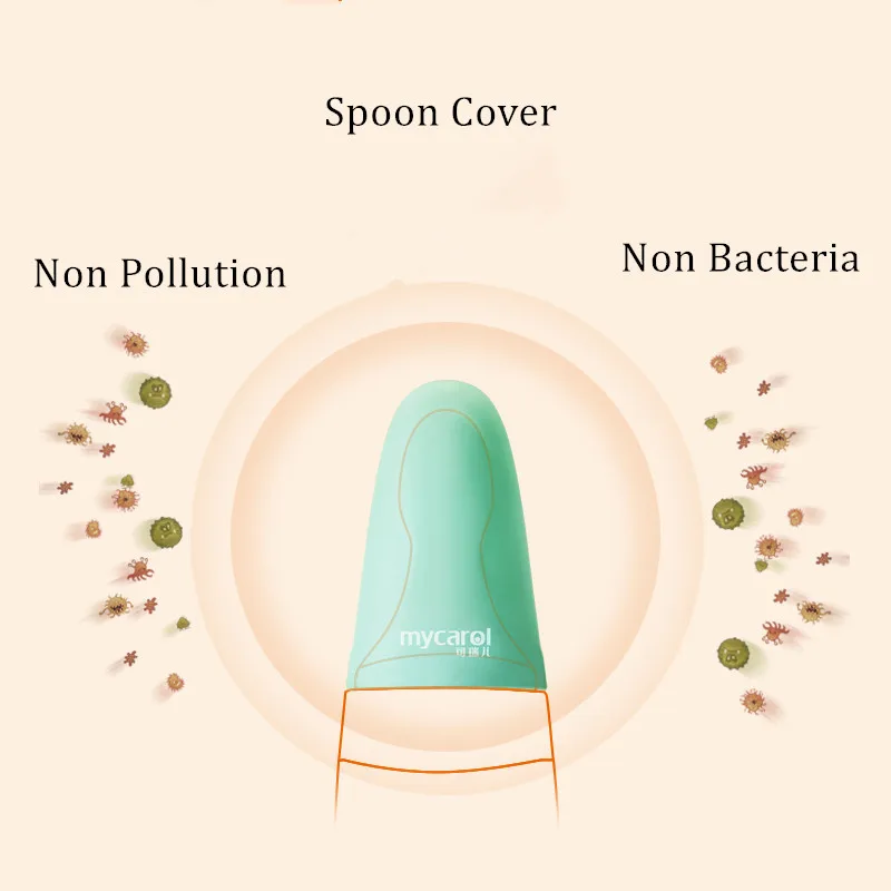 Baby feeding bottle dispensing spoon squeeze feeder for rice solid complementary food