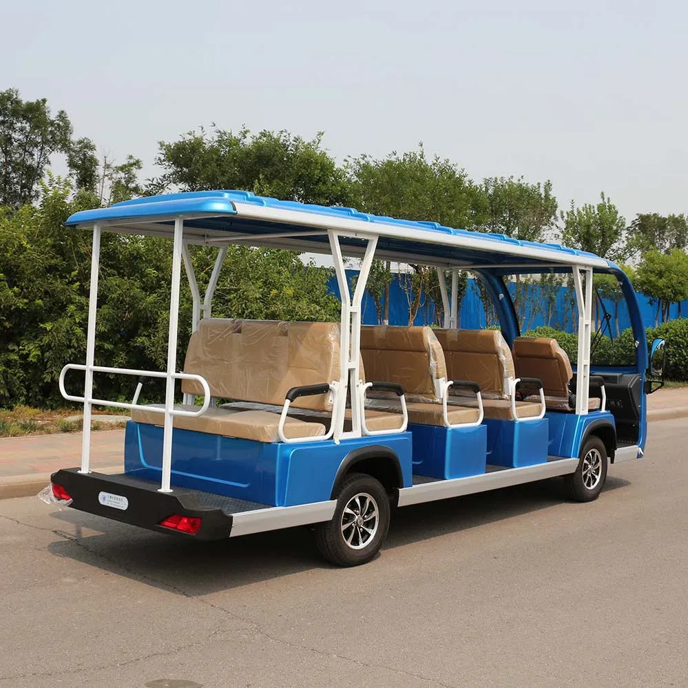 Маленький Электрический экскурсионный автомобиль, мини электрический автобус, гольф-тележка