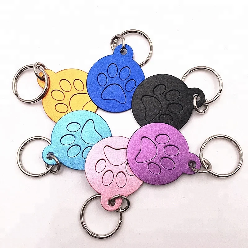 Factory Cheap Custom Logo Engraved Anodized Aluminum Laser Qr Code Pet Dog Tag