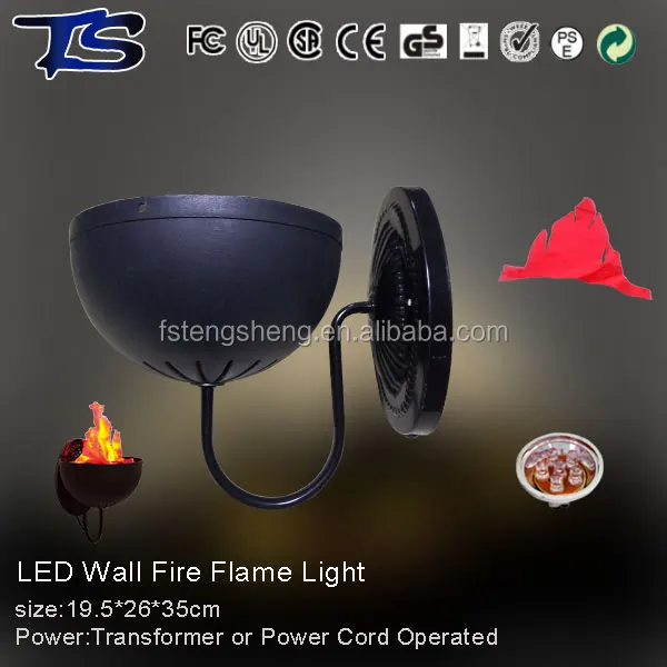 High quality LED Wall silk fire flame light with orange LED light with CE and ROHS for indoor use