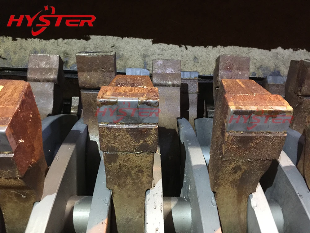 700BHN Bimetallic Shredder Hammer Tips for Sugar Mill