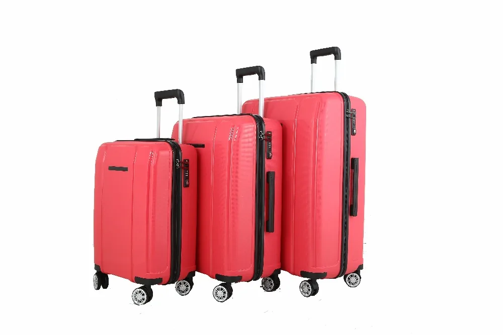 H2 carry-on luggage red women travel bags luggage with removable wheels