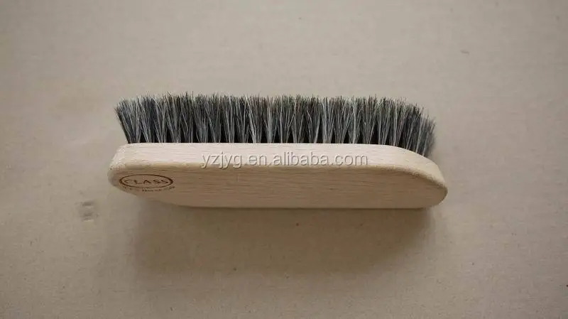
Hot selling new design wooden horsehair shoe cleaning brush manufactory with FSC certification 