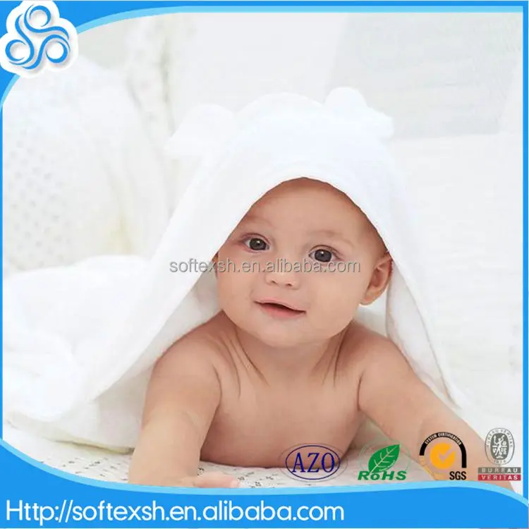 
Hypoallergenic Extra Soft Water Absorbent wrap knitted box package bamboo baby hooded towles 