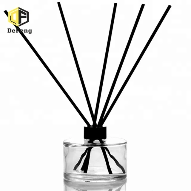 
50ml 100ml 200ml Round glass home scent perfume diffuer bottle 