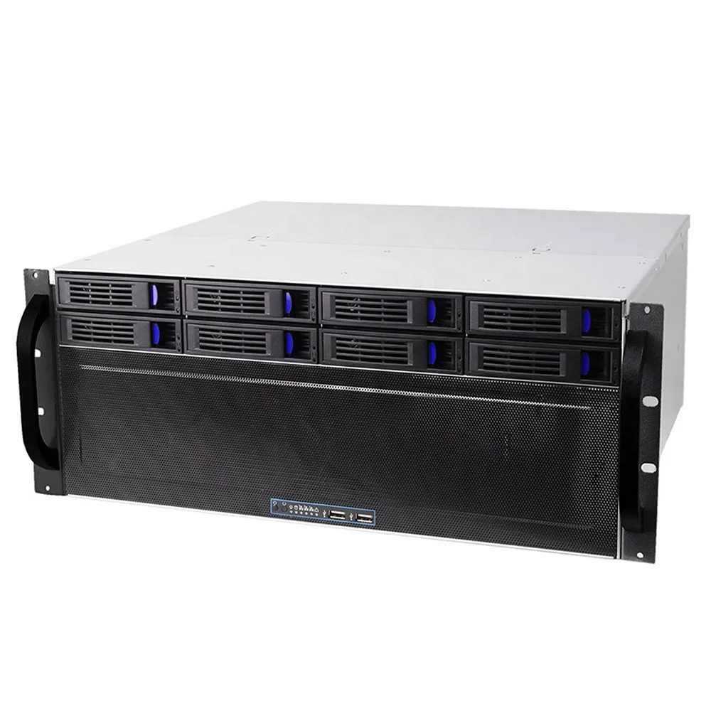 4U  Server case with 8 Hot-Swappable SATA/SAS Drive Bay, MiniSAS /SATA connector, depth 480mm